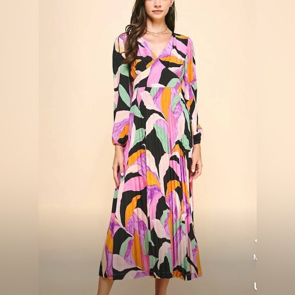 Pinch Women’s Multicolor Long Sleeve Maxi Dress